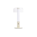 Arcis Rechargeable LED Table Lamp Cream Portable Dimmable IP54