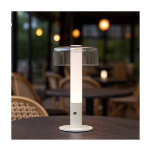 Arcis Rechargeable LED Table Lamp Cream Portable Dimmable IP54
