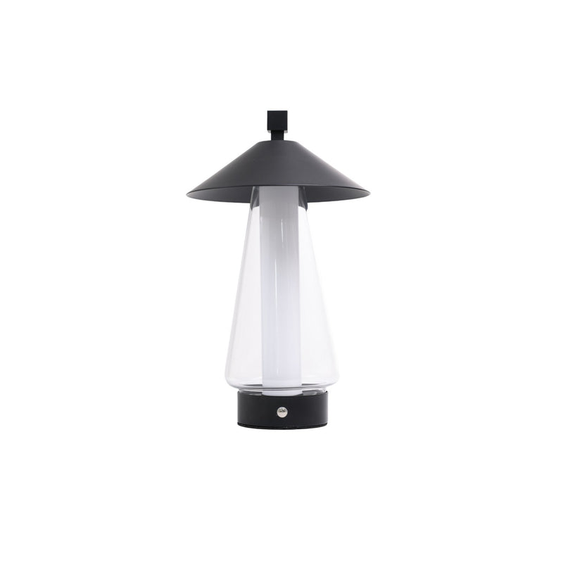 Arc + Hue Shoji Rechargeable LED Table Lamp Black IP54 Dimmable