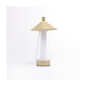 Arc + Hue Shoji Rechargeable LED Table Lamp Gold IP54 Dimmable