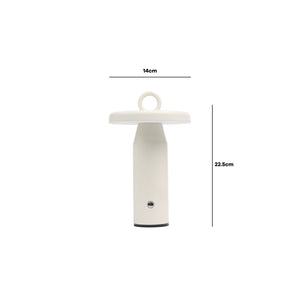 Arc + Hue Ella Rechargeable LED Outdoor Table Lamp Cream