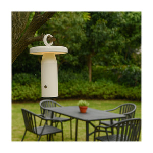 Arc + Hue Ella Rechargeable LED Outdoor Table Lamp Cream