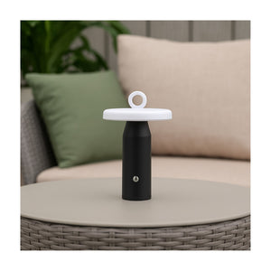 Arc + Hue Ella Rechargeable LED Outdoor Table Lamp Black