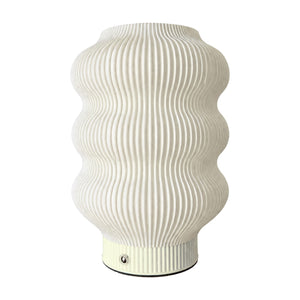 Mila 3D Printed PLA Rechargeable Touch Lamp Yellow USB-C Dimmable