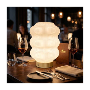 Mila 3D Printed PLA Rechargeable Touch Lamp Yellow USB-C Dimmable