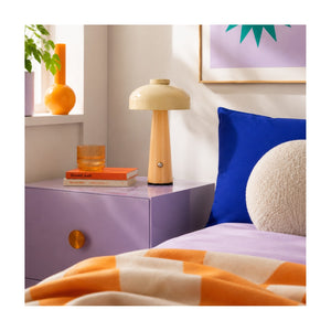 Arc + Hue Poppy Rechargeable LED Table Lamp Mustard IP54 USB-C