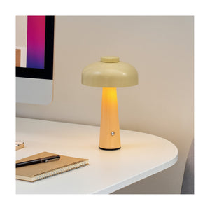 Arc + Hue Poppy Rechargeable LED Table Lamp Mustard IP54 USB-C