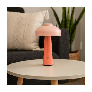 Arc + Hue Poppy Rechargeable LED Table Lamp Pink USB-C Dimmable