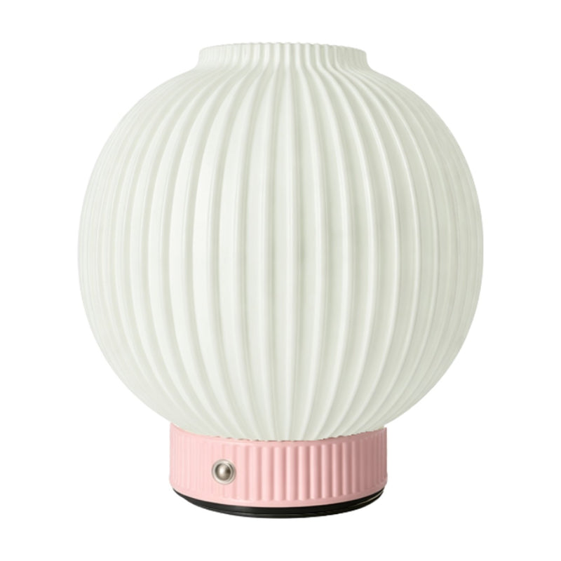 Luca Round PLA Rechargeable Table Lamp Pink USB-C Dimmable Touch