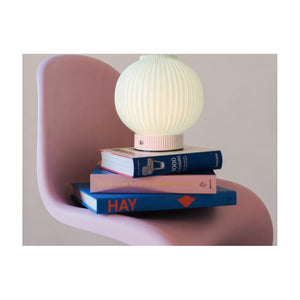 Luca Round PLA Rechargeable Table Lamp Pink USB-C Dimmable Touch