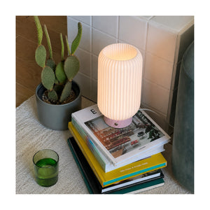 Rowan Square PLA Rechargeable Touch Lamp Pink USB-C Dimmable