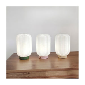 Rowan Square PLA Rechargeable Table Lamp Green USB-C Dimmable