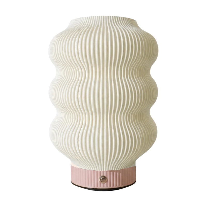 Mila Three Layer PLA Rechargeable Touch Lamp Pink USB-C Dimmable