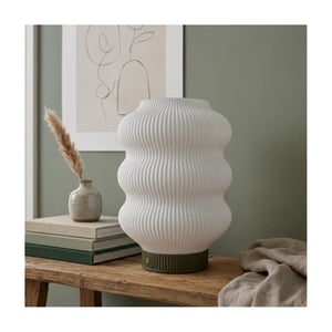 Mila 3-Layer PLA Rechargeable Table Lamp Green USB-C Dimmable