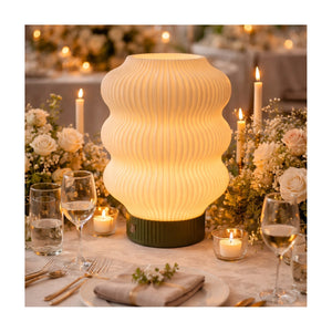 Mila 3-Layer PLA Rechargeable Table Lamp Green USB-C Dimmable