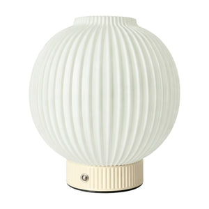 Luca Round PLA Rechargeable Table Lamp Yellow USB-C Dimmable