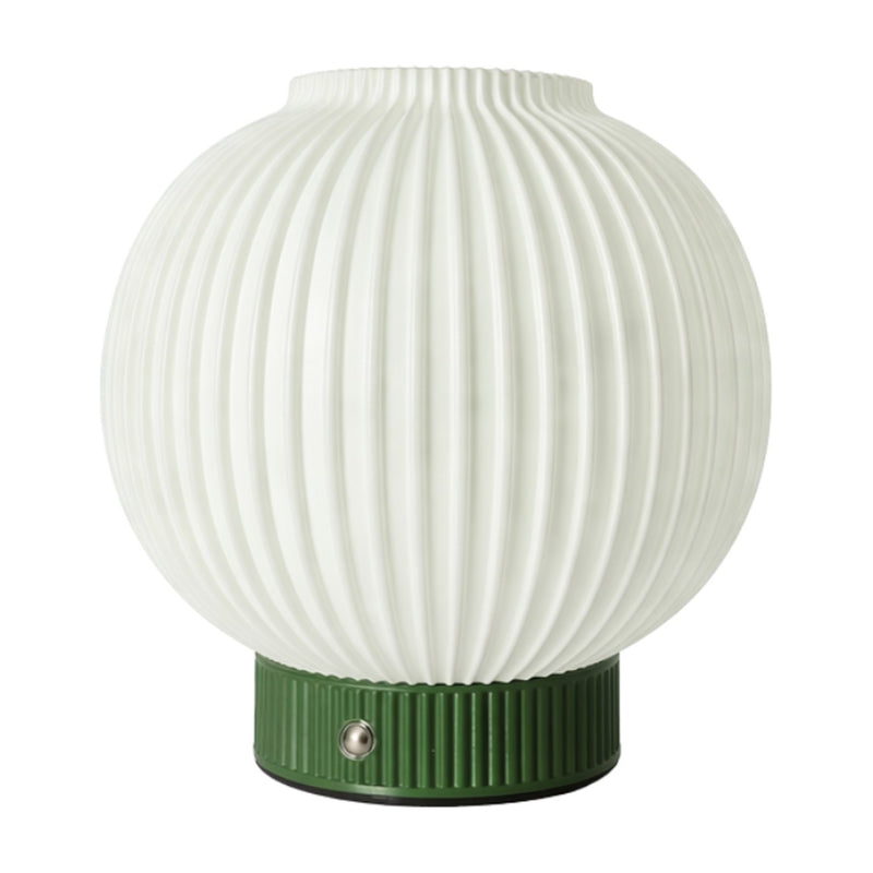 Luca Round PLA Rechargeable Table Lamp Green USB-C Dimmable LED